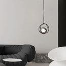 Axyaa Minimalist Smoke Grey Glass Pendant Light
