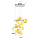 Axyaa Conch Shell Chandeliers: Creative Pendant Lights for Room Decor & LED Fixture.