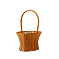 Axyaa Handwoven Rattan Basket with Handle: Hanging Organizer for Home, Toilet, and Sundries