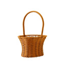 Axyaa Handwoven Rattan Basket with Handle: Hanging Organizer for Home, Toilet, and Sundries
