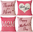 Axyaa Happy Mother's Day Square Pillowcase - Mom Love Sofa Cushion Cover