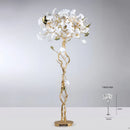 Axyaa Ginkgo Leaf Floor Lamp: Elegant Vintage Lobby Light Fixture