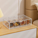 Axyaa Glasses Drawer Storage Box: Transparent Sunglasses Display Case and Stationery Rack.