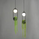 Axyaa Nordic Led Plant Pendant Lights Hanging Lamp for Home Decor