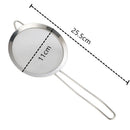 Axyaa Stainless Steel Flour Sieve Colander with Long Handle