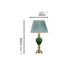 Axyaa Ceramic Table Lamp: Elegant LED Desk Light for Contemporary Home & Hotel Decor