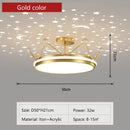 Axyaa Princess Crown Ceiling Lamp Kids' Room Starry Chandelier Indoor Lighting