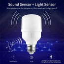 Axyaa Sound-Activated LED Bulb E27 Auto On/Off Voice & Light Control for Stairs