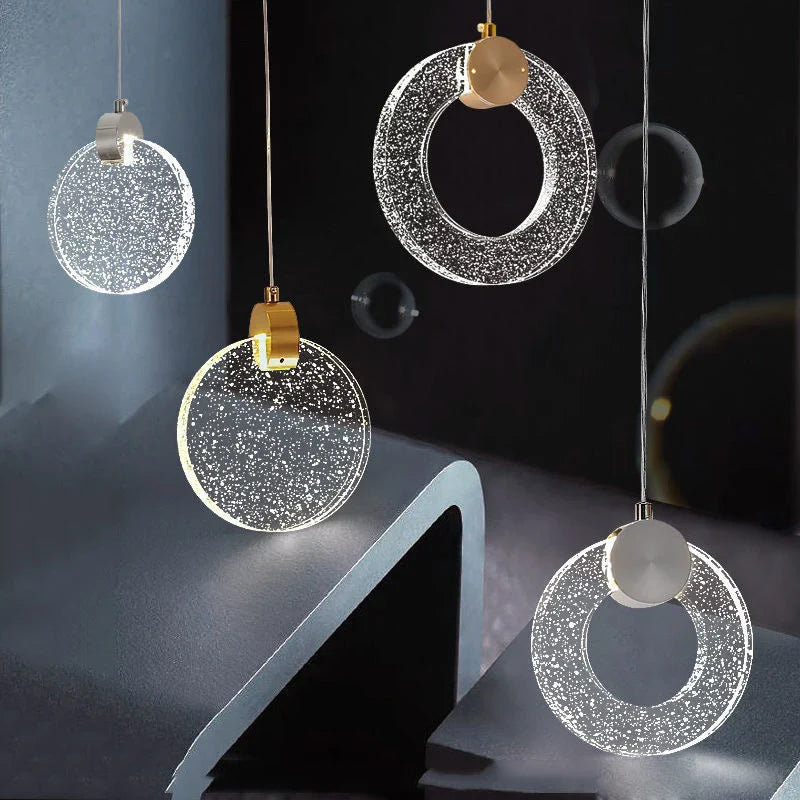 Nordic LED Crystal Pendant Lights for Home Decor by Axya