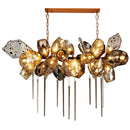 Axyaa Glass Shades LED Pendant Lights for Luxury Indoor Dining Table Decor