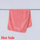 Axyaa Coral Fleece Towel Bath Set - Solid Color, Simple Combination