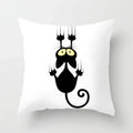 Axyaa Cartoon Black Cat Cushion Cover 45*45cm