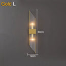Axyaa Black Crystal Minimalist Wall Lamp Luxury Lighting