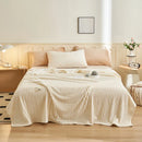 Axyaa Flannel Rabbit Fur Throw Blanket for Sofa, Soft & Cozy Winter Nap Blanket