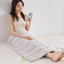 Axyaa Thicken 2 in 1 Pillow, Soft Grey Sleeping Cushion, Removable Cover, Comfortable Core