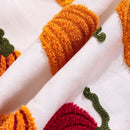 Embroidered Pumpkin Halloween Pillowcase by Axyaa - Cotton Throw Cushion Cover