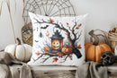 Axyaa Halloween Skull & Pumpkin Pillow Cover for Sofa, Bedroom, Car