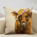 Axyaa Linen Farm Animals Cushion Cover 45x45CM - High-quality Bedroom Decor