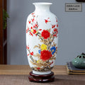 Axyaa Ceramic Vase for Home Decor & Office Desk, Jingdezhen Flower Arrangement Ornament