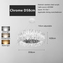 Axyaa Golden Lustre Acrylic Pendant LED Chandelier for Modern Living Room Decor