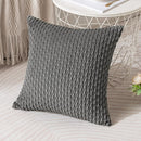 Axyaa Soft Striped Cushion Covers 20x20 Inch for Living Room Decor