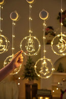 Axyaa LED Xmas Window Lights - Battery Operated for Christmas Parties, Weddings & Garden Decor
