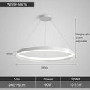 Axyaa Modern Minimalist Round Ring LED Chandelier for Home and Office Decor
