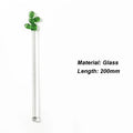 Axyaa Cactus Glass Stir Stick: Colorful, Long Handle for Cocktails, Juice, Coffee
