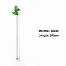 Axyaa Cactus Glass Stir Stick: Colorful, Long Handle for Cocktails, Juice, Coffee