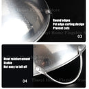 Axyaa Stainless Steel Honeycomb Seafood Wok Non-Stick Skillet