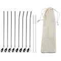 Axyaa Stainless Steel Reusable Colorful Straw Spoon for Cocktails and Coffee