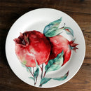 Axya Pomegranate Ceramic Plate Set, 10 Inch, Circular Steak Breakfast Dish