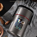 Axyaa Stainless Steel Insulated Lunch Box for Students - Multi-layer Lifting Pot