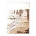 Axyaa Coastal Bridge Canvas Print Nordic Wall Art Poster for Living Room