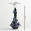 Axyaa Leopard Print Glass Vase with Lid - Home Decor Essential