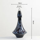 Axyaa Leopard Print Glass Vase with Lid - Home Decor Essential
