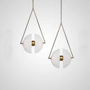 Axyaa Glass LED Pendant Lights | Copper Hanging Lamp for Home & Commercial Decor