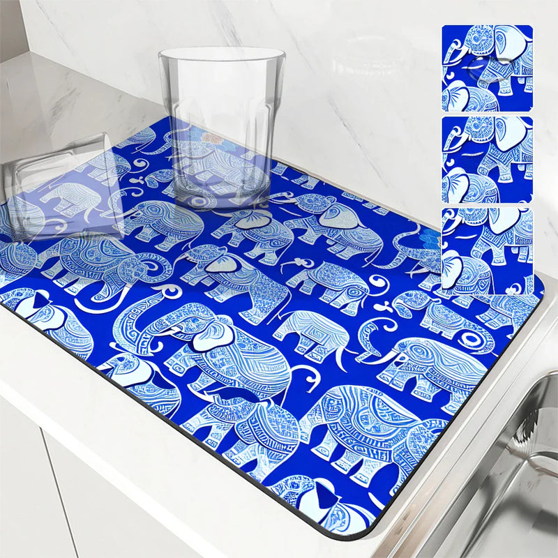 Axyaa Coffee Mat: Quick Kitchen Drying & Draining Pad for Bathroom & Kitchen Faucet