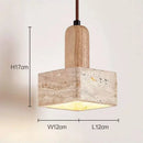 Stone Pendant Light LED Island Restaurant Bedroom Livingroom Commercial Home Decor by Axyaa