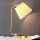 Axyaa Nordic Brass LED Table Lamp for Modern Living Spaces