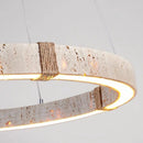 Axyaa Travertine Pendant Chandelier Light for Dinning Room