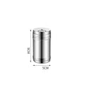 Axyaa Stainless Steel Seasoning Jar for Outdoor Barbecue, Condiment Holder with Toothpick Slot