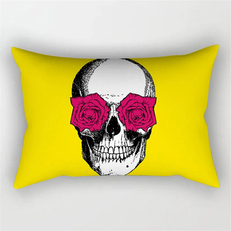 Yellow Geometric Cushion 30x50 Pillowcase for Living Room Sofa and Bed - Axyaa Home