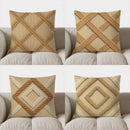 Axyaa Crosswoven Pattern Decorative Throw Pillow Cover for Sofa, Bedroom, Car