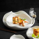 Axyaa Ceramic Dinner Plates Steak Pasta Modern Tableware Restaurant Trays