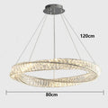 Axyaa Crystal Chandelier Pendant Light for Living Room and Bedroom