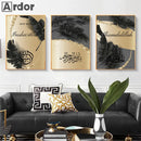 Bismillah Islamic Quotes Canvas Art Print by Axyaa - Home Decor, Arabic Calligraphy 🌟