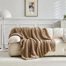 Axyaa Double-Sided Lamb Wool Warm Blanket - Four-Season Office Nap Blanket