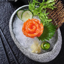 Axyaa Stone Pattern Ceramic Sushi Bowl Set for Restaurant Dining