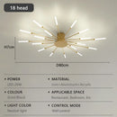 Axyaa Fireworks LED Ceiling Light: Luxury Chandelier for Home, Restaurant, Hotel Lobby